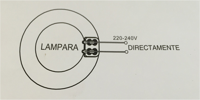 Cambiar fluorescente por led