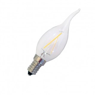 Bombilla de filamento led llama 2W E14