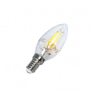 Bombilla de filamento led vela 2W E14