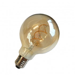 Bombilla de globo filamento led 5W E27  ambar