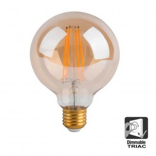 Bombilla LED Filamento Vintage 7W E27 G125 - Dimmable