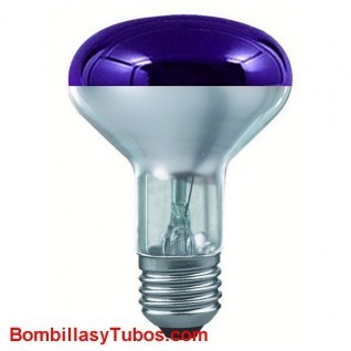 Bombilla incandescente reflectora   R80  VIOLETA