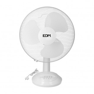 VENTILADOR DE SOBREMESA BLANCO POTENCIA: 45W ASPAS: 40x61cm EDM