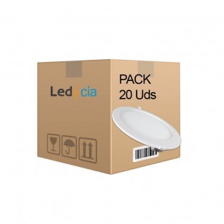 Pack 20 ud placas ultrafinas 18W