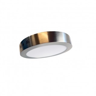 Plafn techo led redondo plata 18W