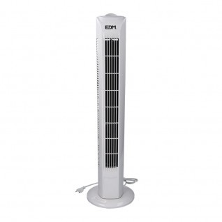 VENTILADOR DE TORRE POTENCIA: 45W BLANCO 21x78cm EDM