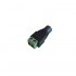 Conector dc hembra tiras led trasera tornillos