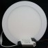 Placa ultrafina downlight led circular 18W vista frontal y detalle driver